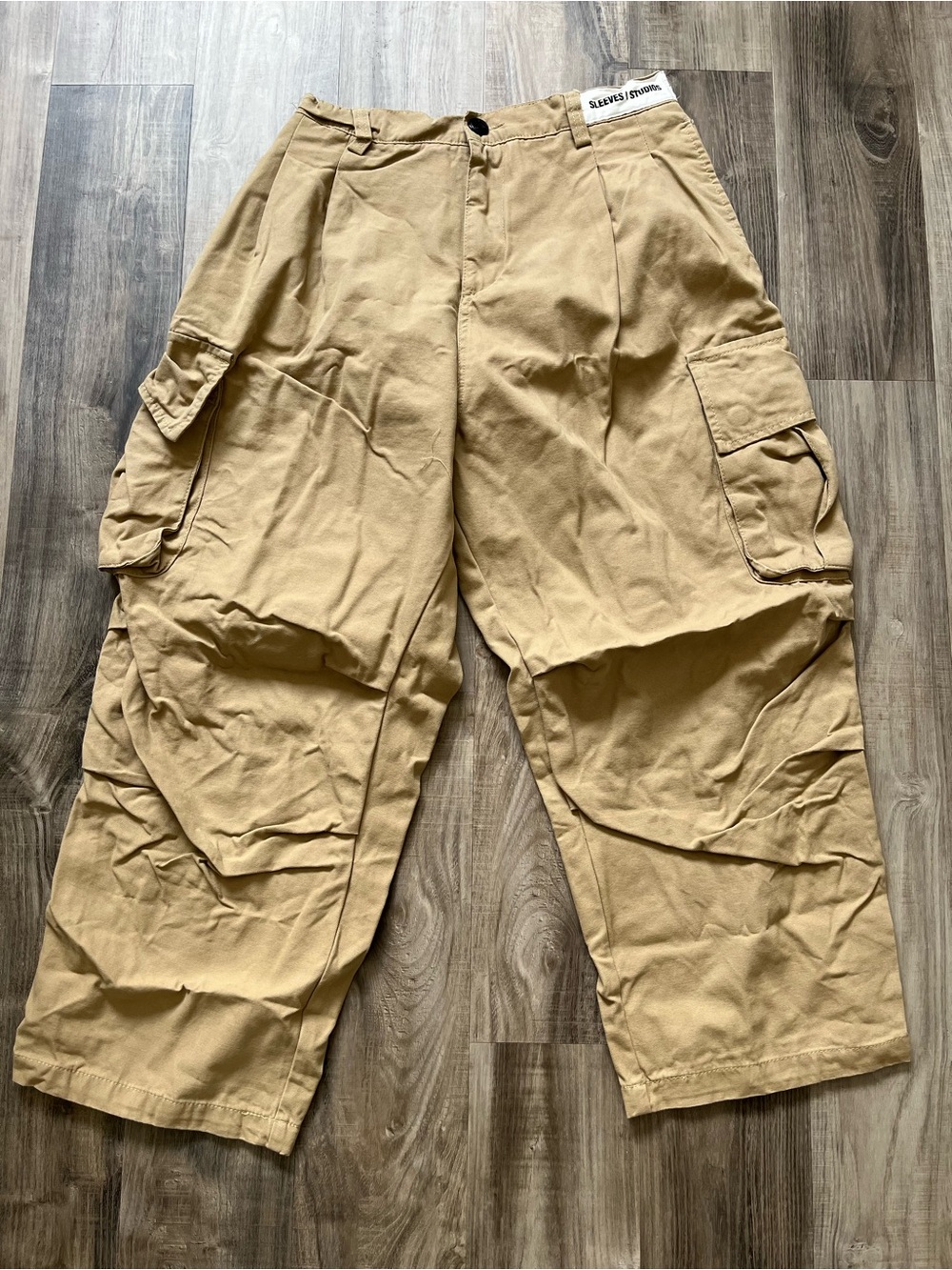 WoMen's Cargo Pants in Tan - Casual Utility Style